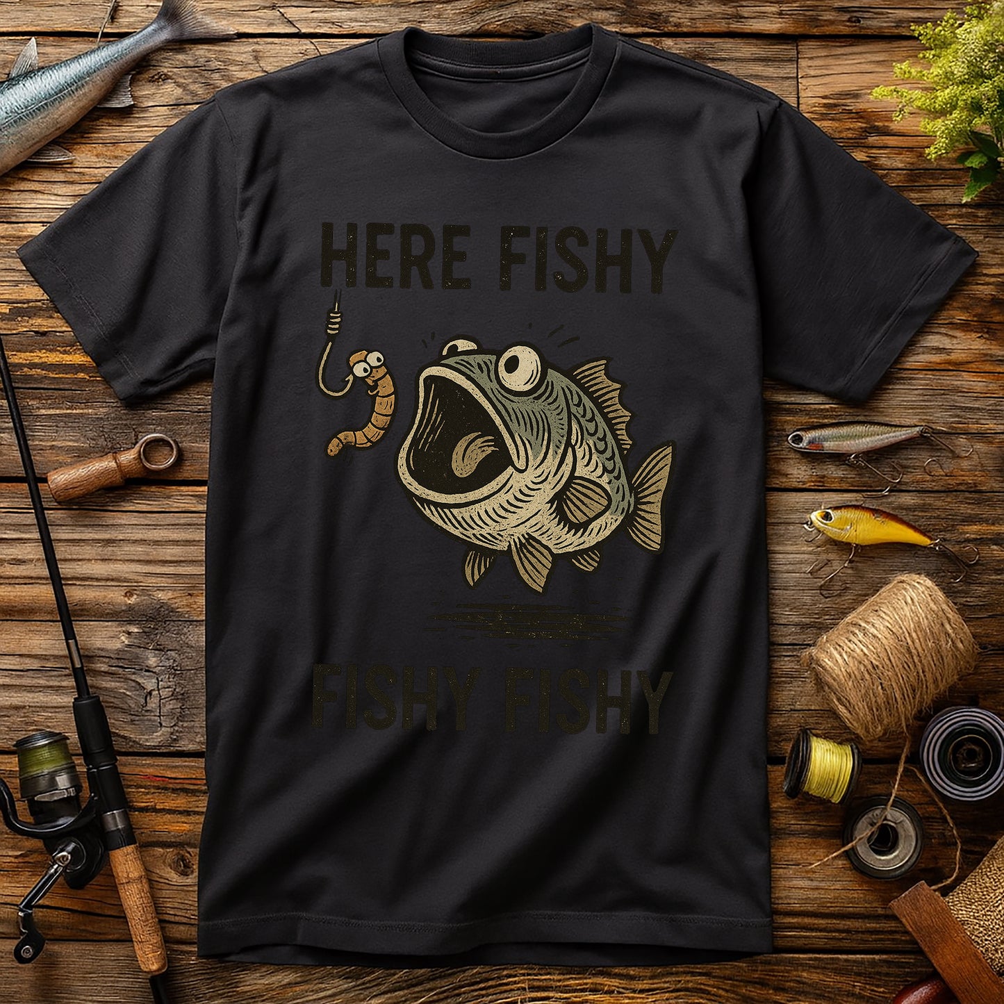 Here Fishy Fishy (53) T Shirt