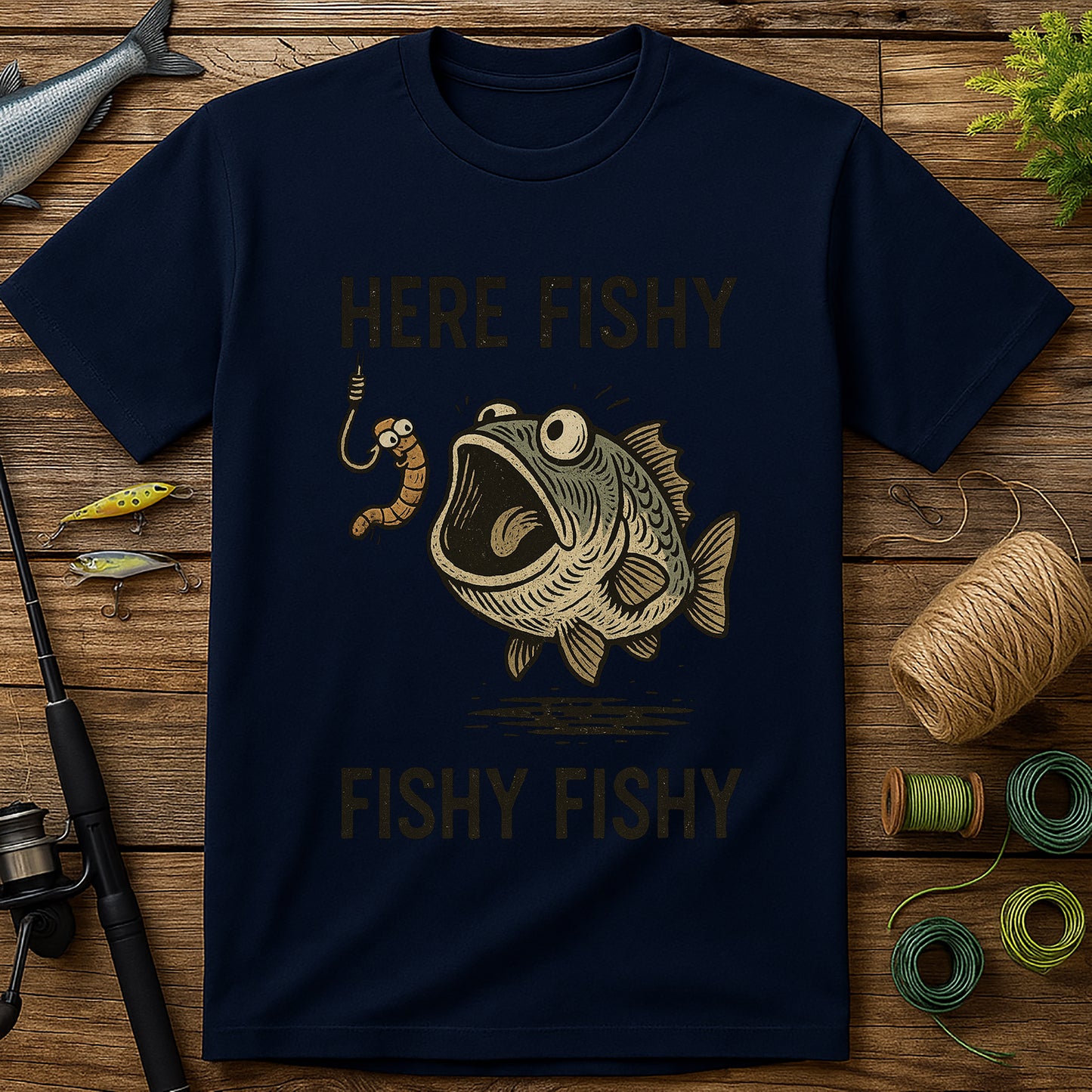 Here Fishy Fishy (53) T Shirt