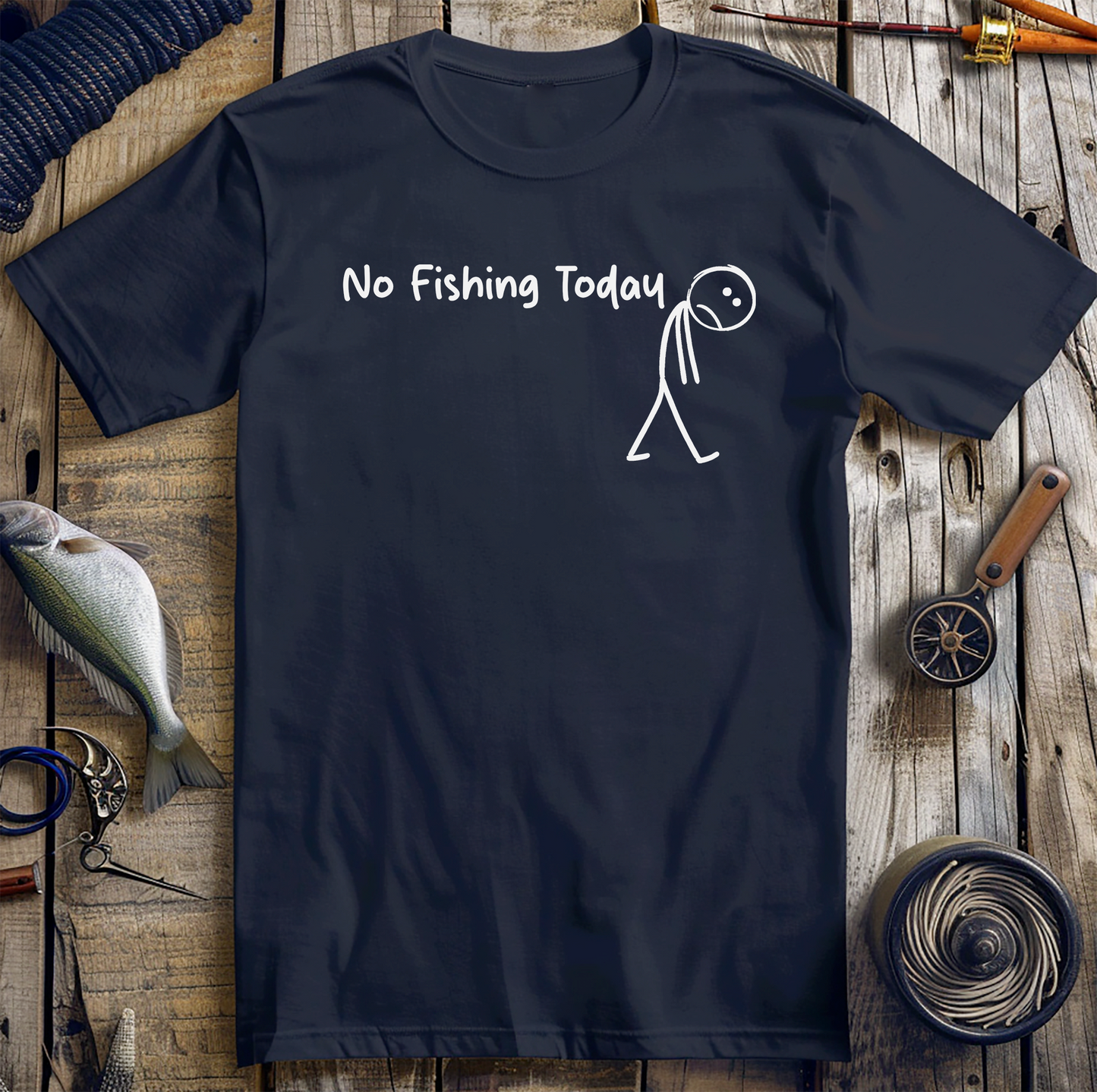 No Fishing Today Kids T-Shirt