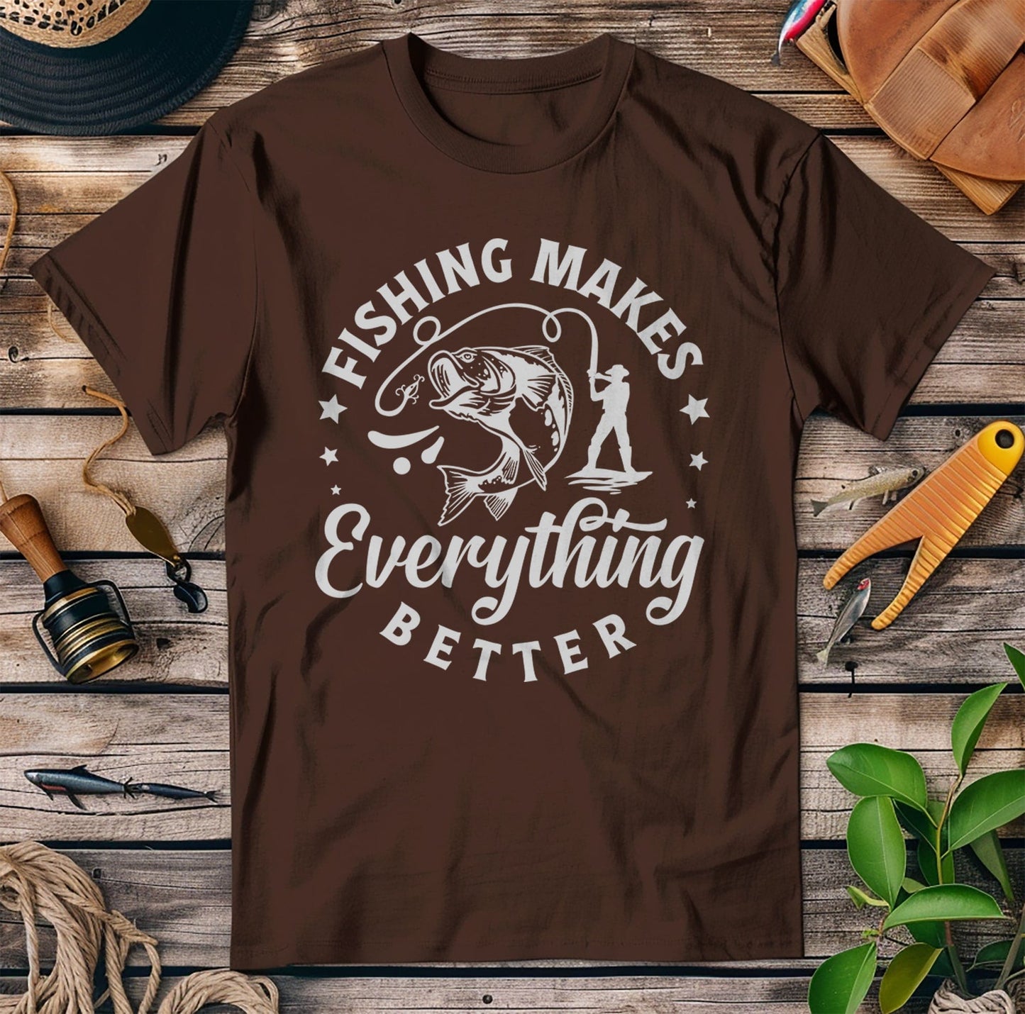 Fishing Makes T-Shirt