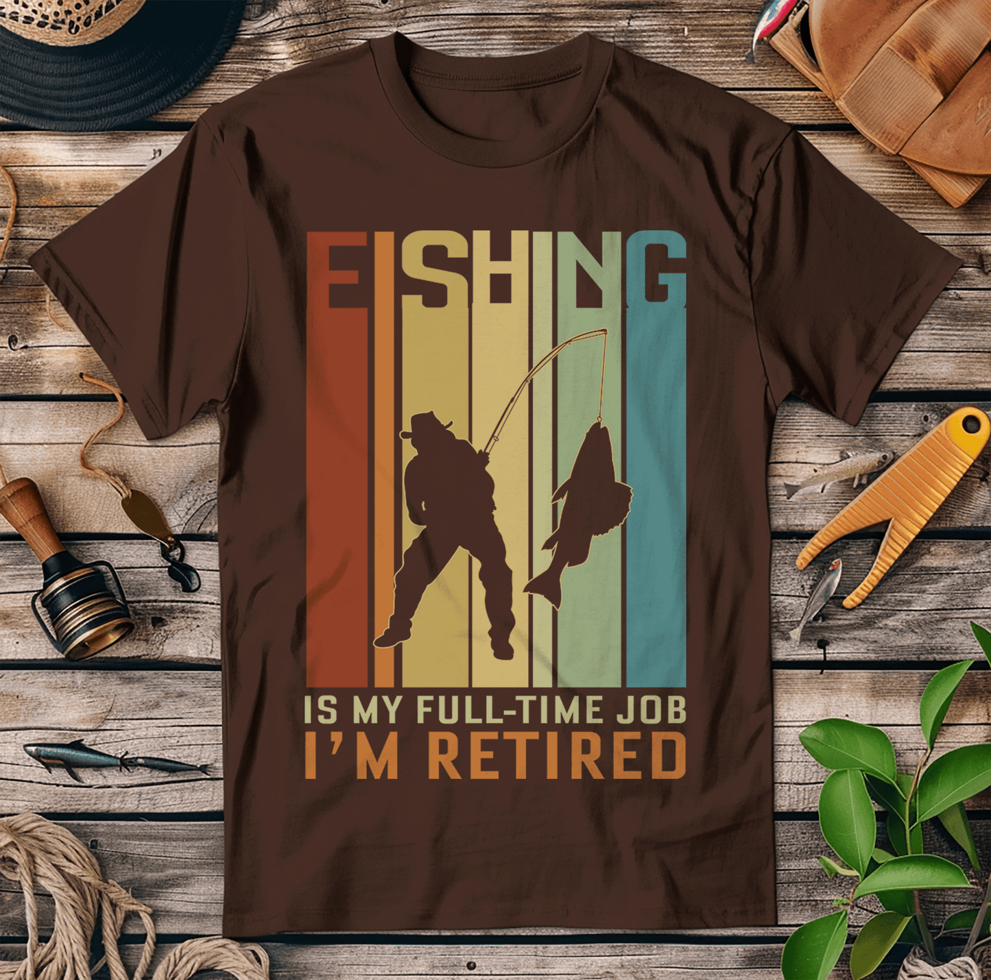 Fishing Is my Job Retired T-Shirt