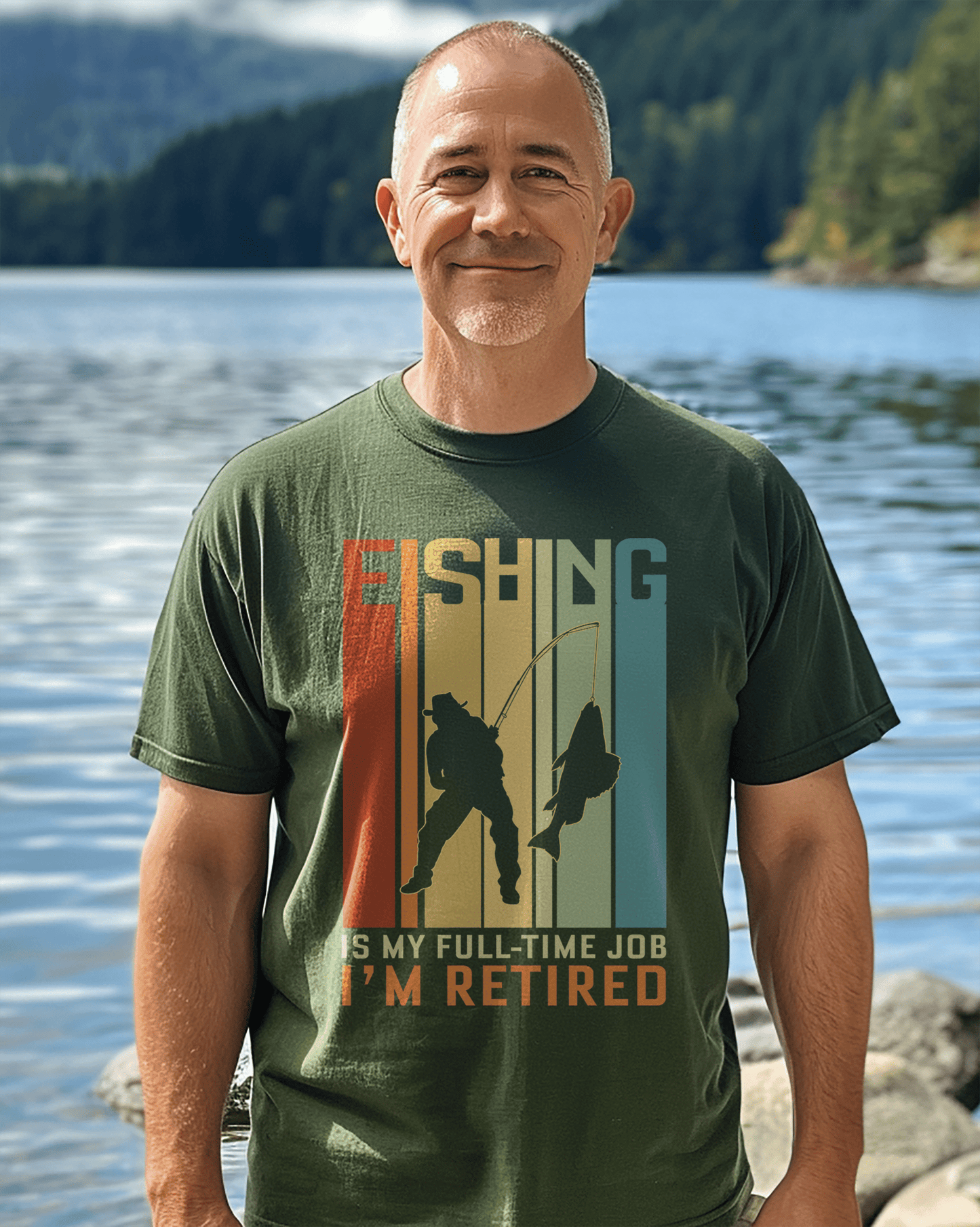 Fishing Is my Job Retired T-Shirt