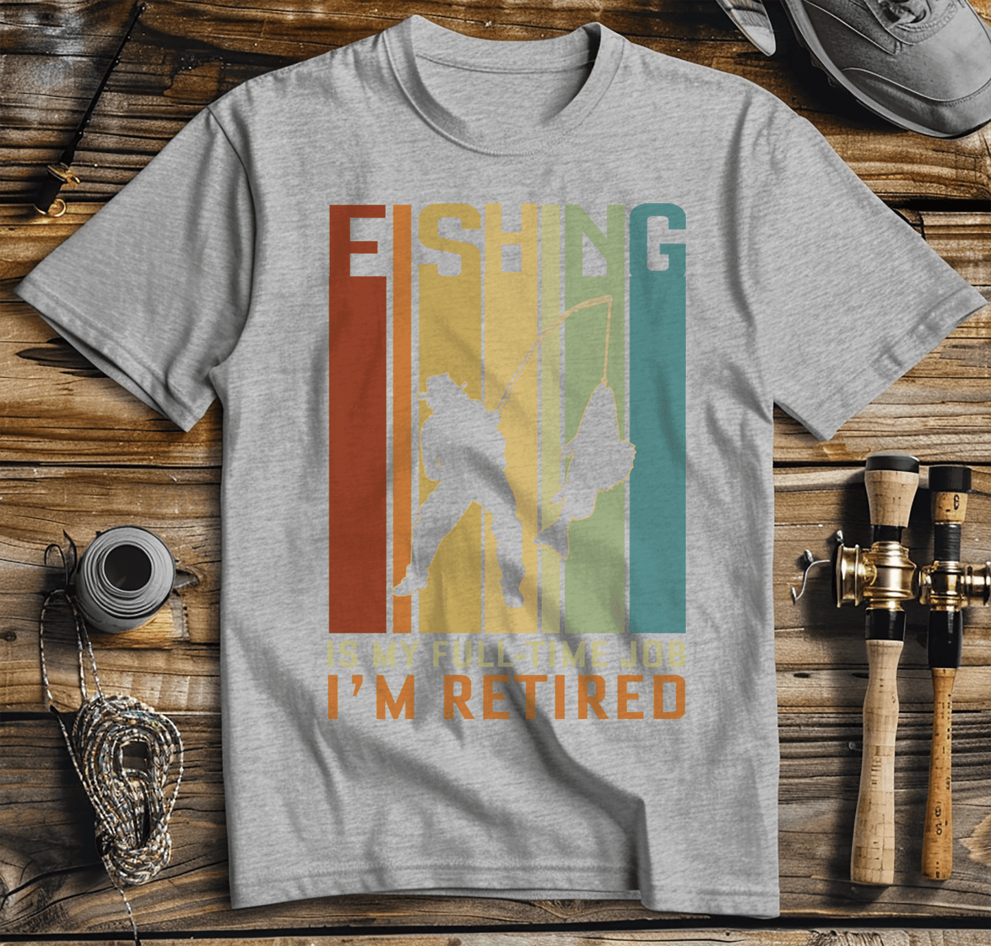 Fishing Is my Job Retired T-Shirt