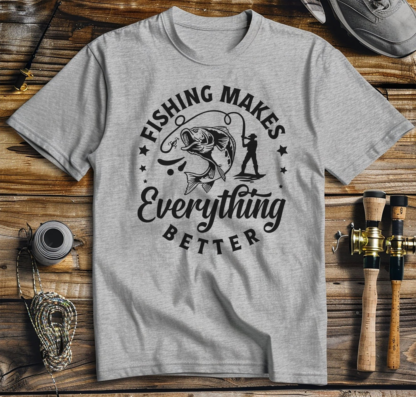 Fishing Makes T-Shirt