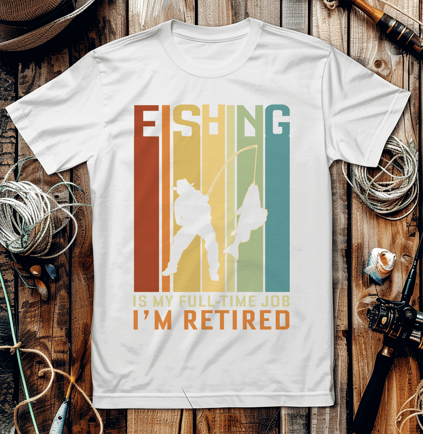 Fishing Is my Job Retired T-Shirt