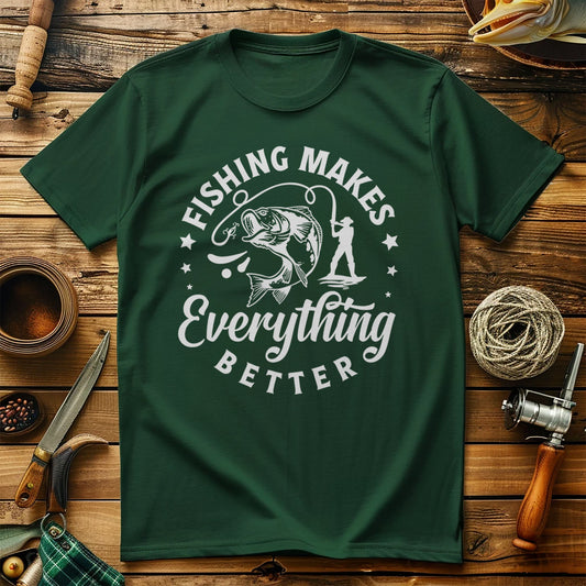 Fishing Makes T-Shirt