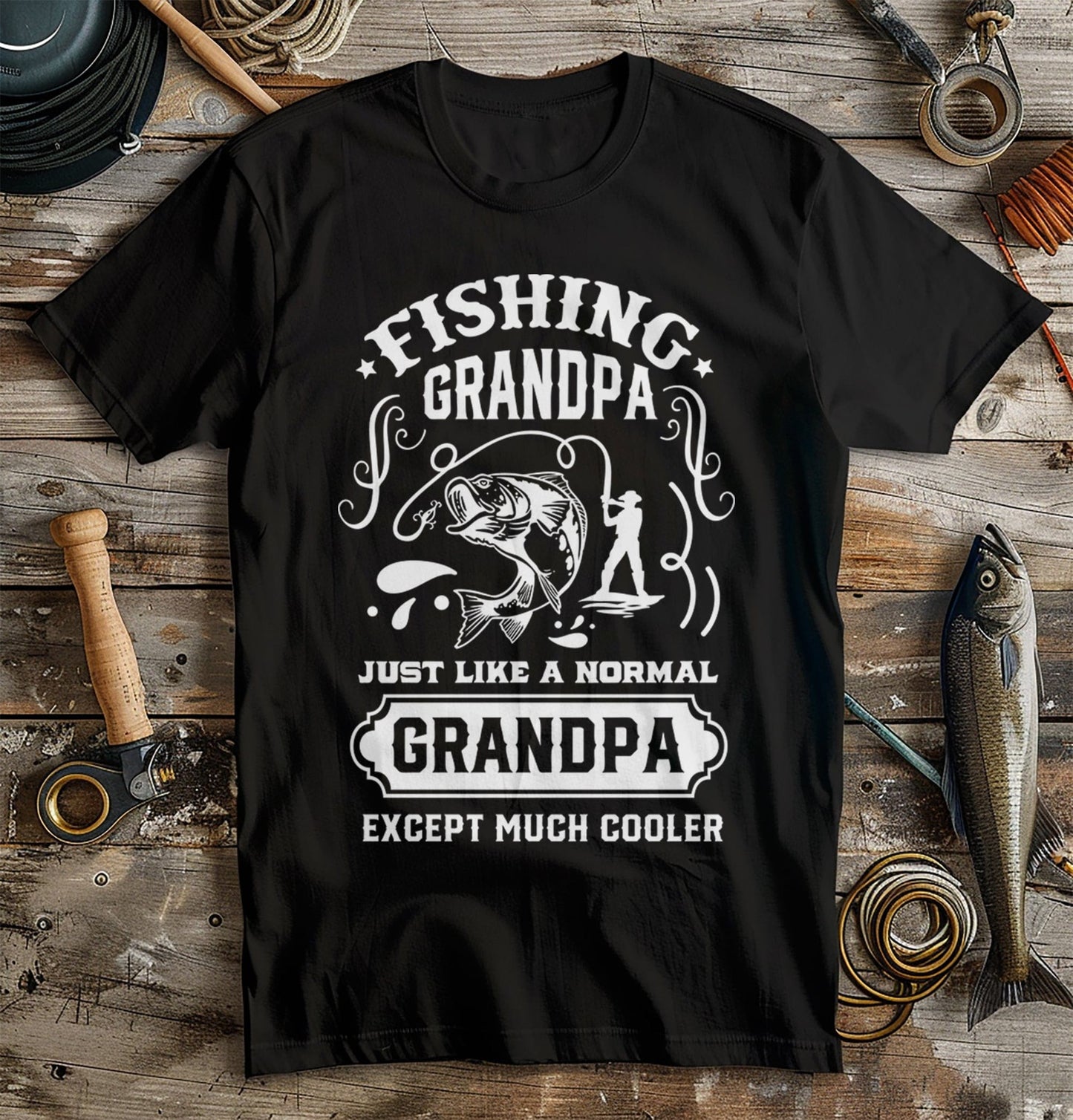 Fishing Grandpa  T-Shirt