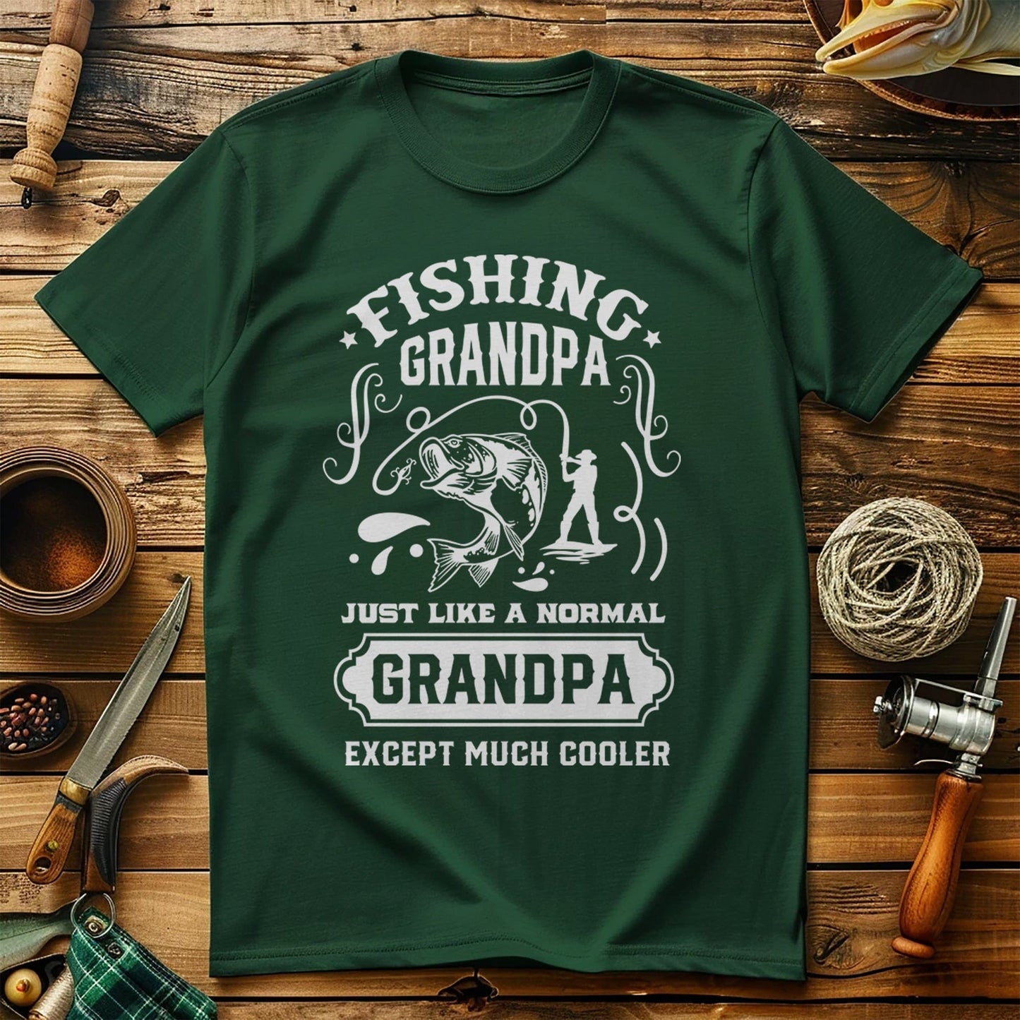 Fishing Grandpa  T-Shirt