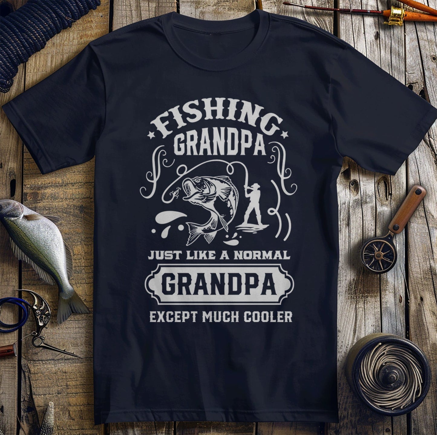 Fishing Grandpa  T-Shirt