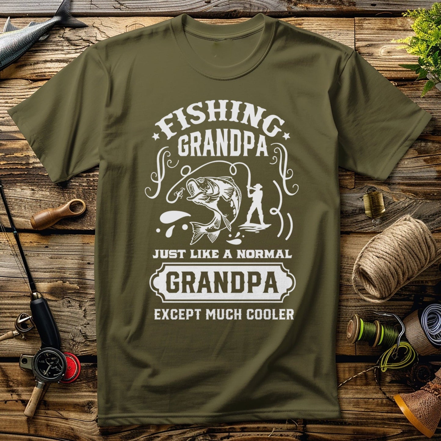 Fishing Grandpa  T-Shirt