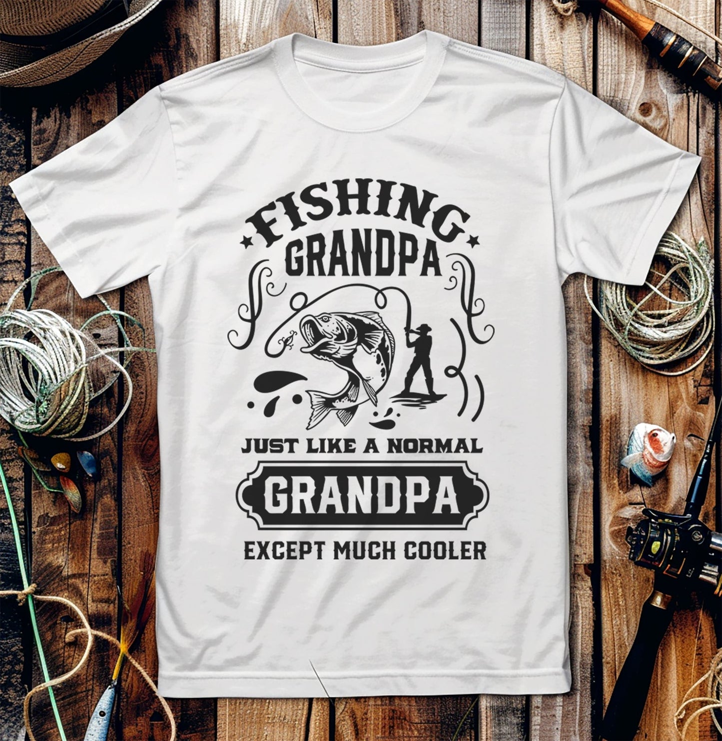 Fishing Grandpa  T-Shirt