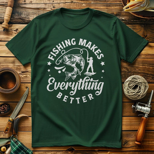 Fishing Makes T-Shirt