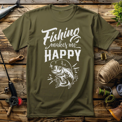 Fishing Makes Me T-Shirt