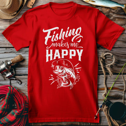 Fishing Makes Me T-Shirt